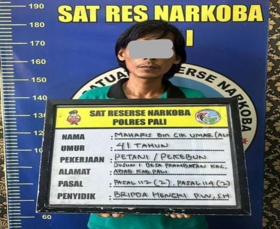 Satresnarkoba Polres PALI Tangkap Pengedar Sabu di Desa Prambatan, Amankan 24,72 Gram Barang Bukti