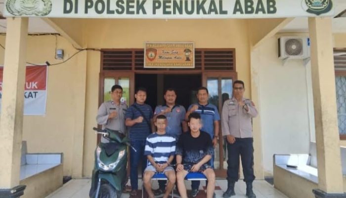 Polsek Penukal Abab Ungkap Kasus Curanmor TO OPS SIKAT I MUSI 2025: Dua Tersangka Diringkus, Barang Bukti Diamankan
