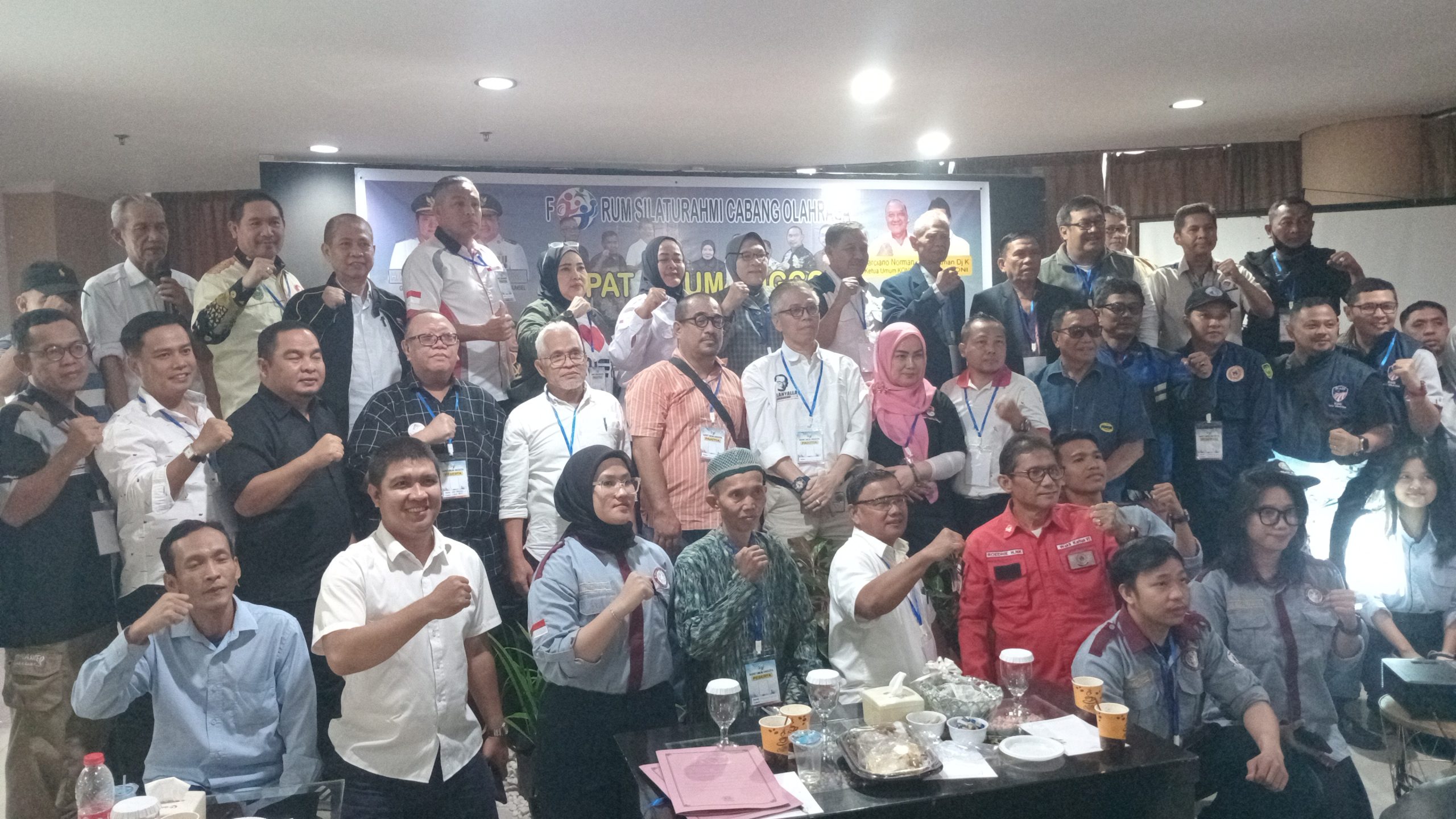 Forum Silaturahmi Cabor Sumsel Menggelar Rapat Umum Anggota Pra Musorprovlub KONI Sumsel Di Hotel Azza Palembang