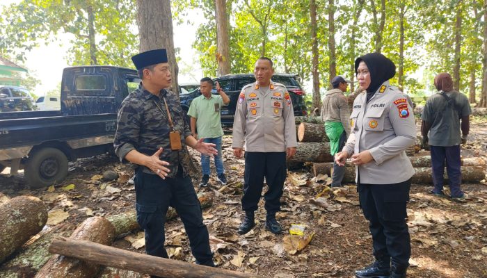 AKBP Widya Kasubdit Polsus Polda Jatim Pelajari Sistem Lacak Balak Di Perum Perhutani KPH Bondowoso 