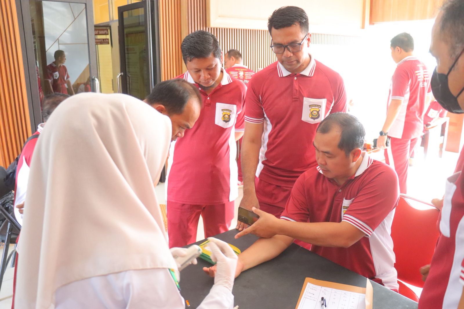 Polres PALI Gelar Pemeriksaan Kesehatan Rutin Bagi Personil, Antisipasi Gangguan Kesehatan Sejak Dini