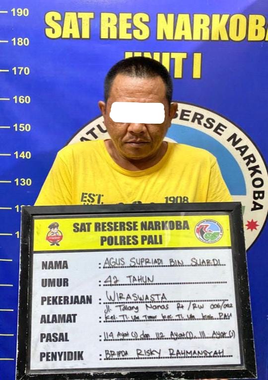 Satresnarkoba Polres PALI Bekuk Pengedar Narkotika di Talang Nanas, Sita Sabu dan Ganja Siap Edar