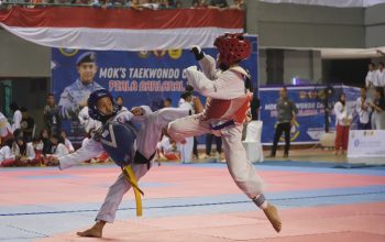 HUT TNI AL ke 64, Danlanal Palembang Buka Kejuaraan Taekwondo