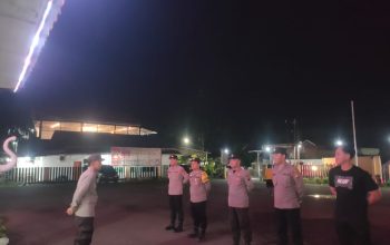 Polsek Talang Ubi Gelar Apel Malam dan Patroli Wilayah, Wujudkan Keamanan dan Ketertiban di Jalan Lintas PALI