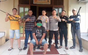 Unit Reskrim Polsek Penukal Abab Berhasil Mengungkap kasus Tindak Pidana Pengancaman Dengan Senjata Api