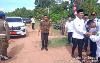 Bupati Penukal Abab Lematang Ilir (PALI), Asgianto, ST, Melaksanakan kunjungan kerja ke Kecamatan Tanah Abang