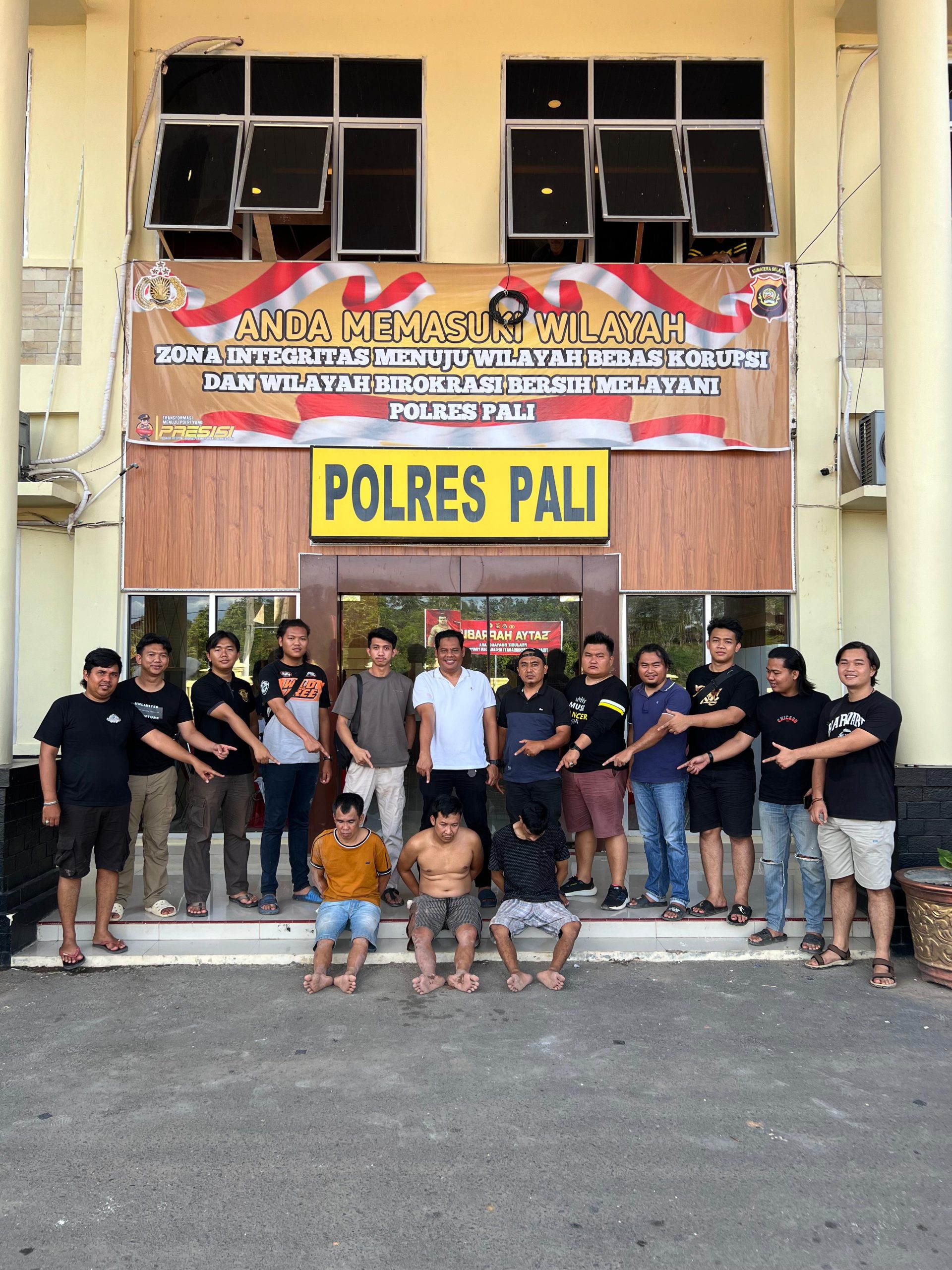 Tiga Terduga Pelaku Pengeroyokan di Desa Air Itam Berhasil di Amankan