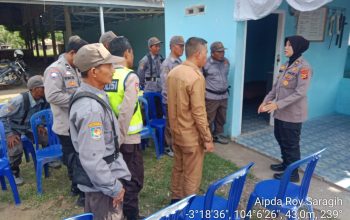 Pos Satkamling Desa Raja Barat Dinilai Tim Polda Sumsel, Kapolres PALI Apresiasi Semangat Warga