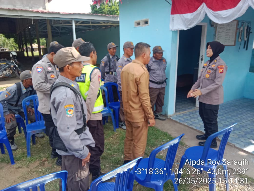 Pos Satkamling Desa Raja Barat Dinilai Tim Polda Sumsel, Kapolres PALI Apresiasi Semangat Warga