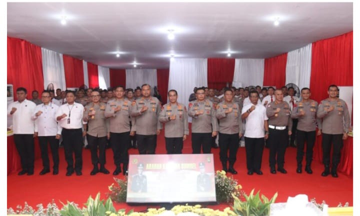 Kapolres PALI Sambut Kapolda Sumsel Dalam Rangka Kunker