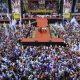Presiden Prabowo Hadiri Peringatan Hari Buruh Internasional di Monas
