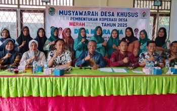 Pemerintah Desa Muara Dua Gelar Kegiatan Musyawarah Desa Khusus Dalam Rangka Pembentukan Koperasi Merah Putih