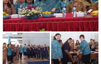 Ketua TP PKK Kabupaten Karo Kunjungi Posyandu Desa Kutabangun dan Sosialisasi Program Kesejahteraan Keluarga di Kantor Camat Tigabinanga