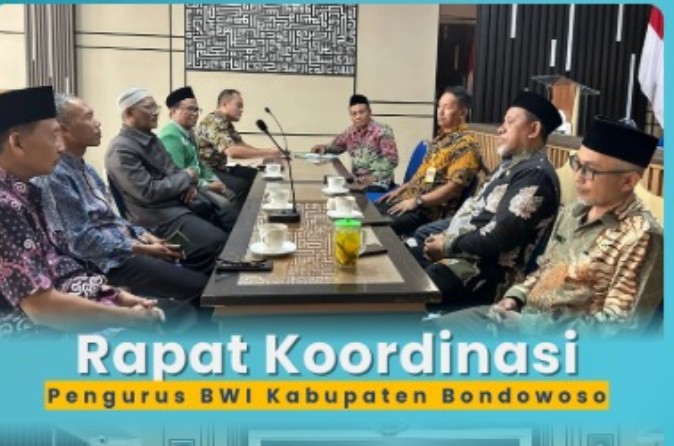 Kepala Kantor Pertanahan Hadiri Rakor Pengurus BWI Kabupaten Bondowoso