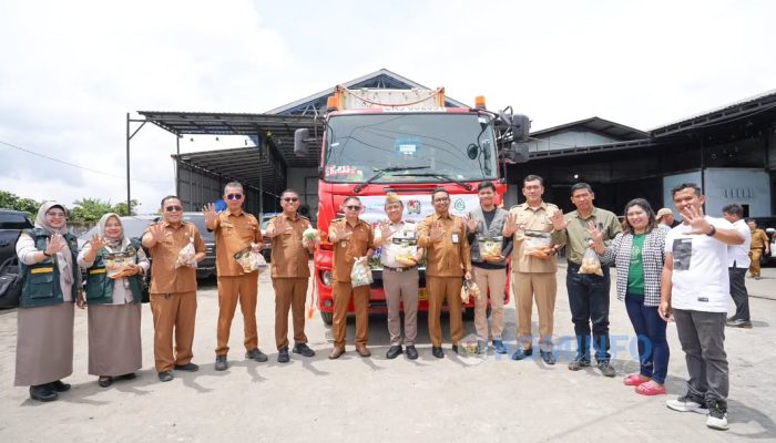 Wakil Bupati Karo Lepas Ekspor Kentang dan Ubi Jalar ke Singapura