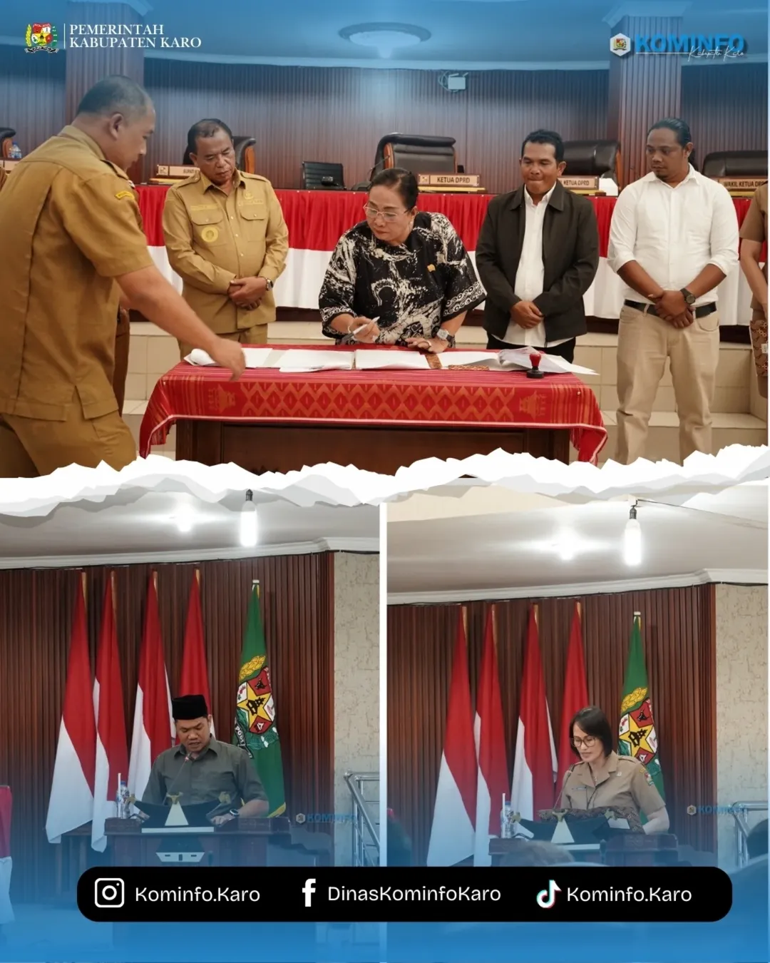 DPRD Kabupaten Karo Sampaikan Rekomendasi atas LKPJ Bupati Karo Tahun Anggaran 2024