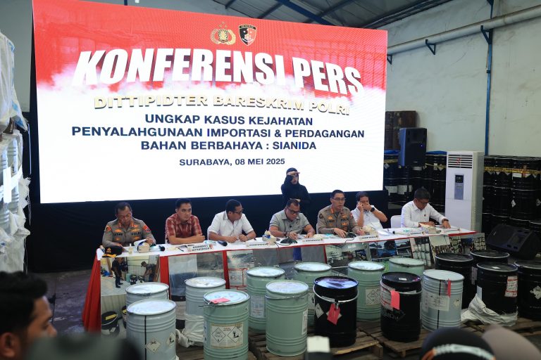 Kemendag RI Apresiasi Polri yang Berhasil Bongkar Perdagangan Ilegal Sianida di Jawa Timur