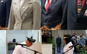 Sekda Mewakili  Bupati Lampung Utara  Drs ▪︎ Lekok. M.M.. Hadiri Pelantikan Bupati  Waykanan  Dan Penyerahan SK TP- pKK  Di Balai Keratun