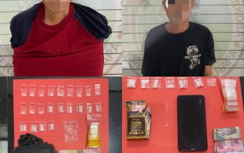Tim Opsnal  Sat Narkoba Polres Lampung Utara  Ringkus  Dua Orang  Pengedar Sabu