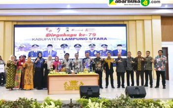 Pemkab Lampung Utara  Gelar  Malam Resepsi Puncak HUT Ke- 79 Meriah Dengan  Doa Bersama Dan  Pemotongan tumpeng