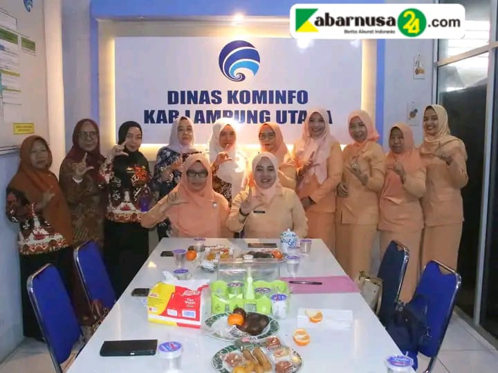Dharma Wanita Dinas Kominfo Lampura Gelar Pertemuan Rutin, Bahas Evaluasi Dan Program Kerja