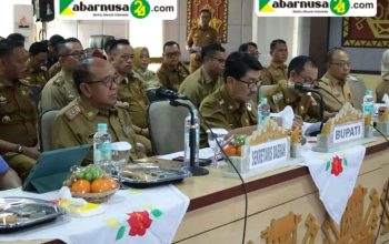 Bupati Dan Wakil Bupati Lampung Utara  Ikuti  Rapat Koordinasi  Program Pemberantasan Korupsi Tahun  2025