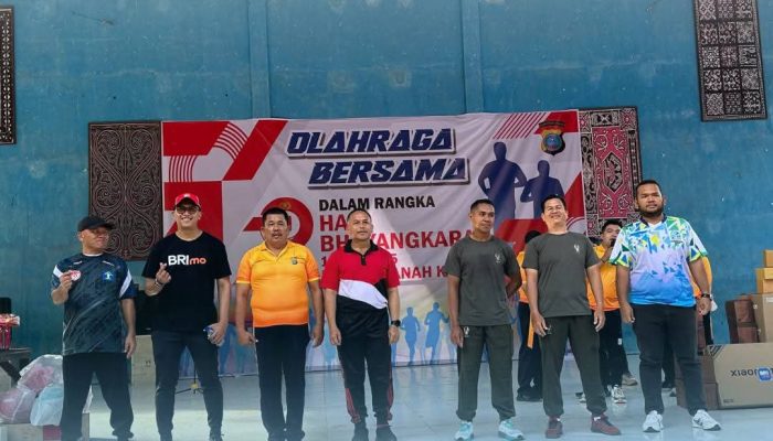 Karutan Kabanjahe Ikuti Olahraga Bersama Dalam Rangka HUT Bhayangkara Ke-79