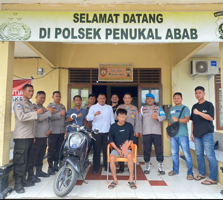 Polsek Penukal Abab Ungkap Kasus Penipuan dan Penggelapan Sepeda Motor, Pelaku Ditangkap di Palembang
