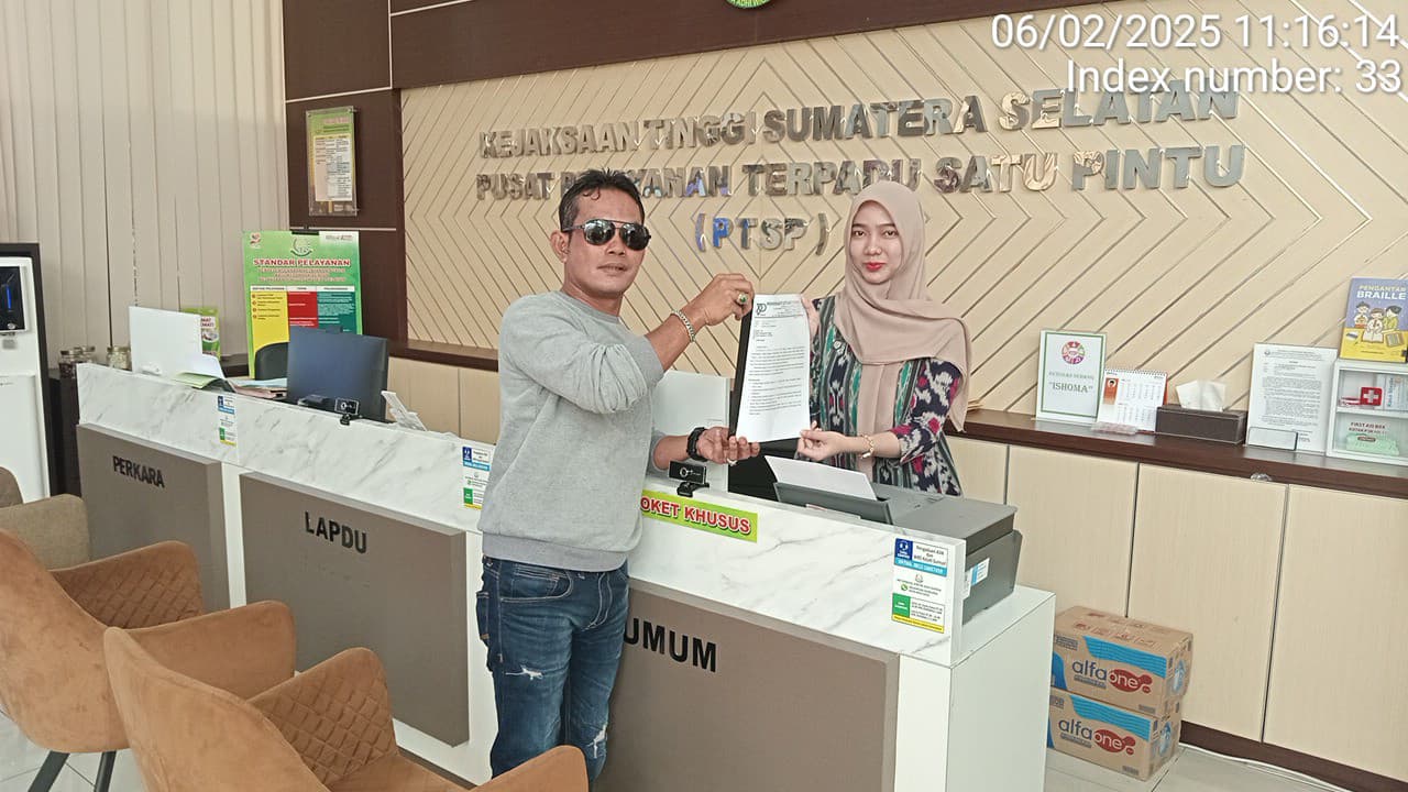 Lembaga PST Laporkan Dinas PUPR Kabupaten Ogan Ilir ke Kejati Sumsel Kabupaten Ogan Ilir