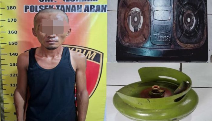POLSEK TANAH ABANG UNGKAP KASUS CURAT, PELAKU DIAMANKAN BERSAMA BARANG BUKTI