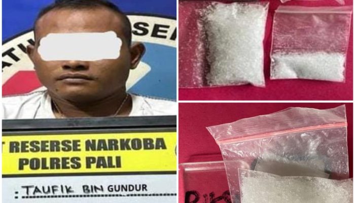 Satresnarkoba Polres PALI Bekuk Pengedar Sabu di Simpang Tais, Amankan Barang Bukti Hampir 18 Gram
