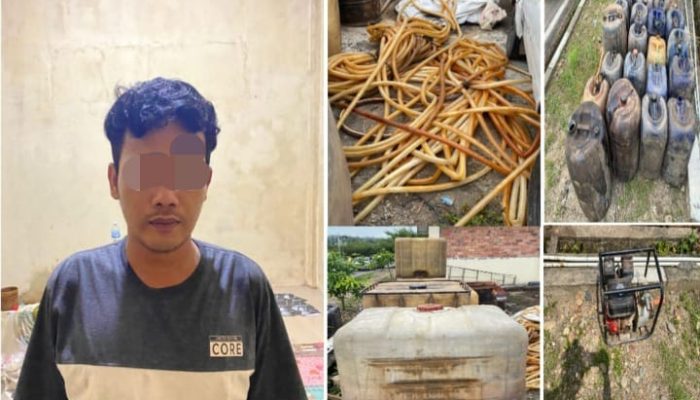 Polres PALI Bongkar Sindikat Pencurian Minyak Kondensat Milik Pertamina