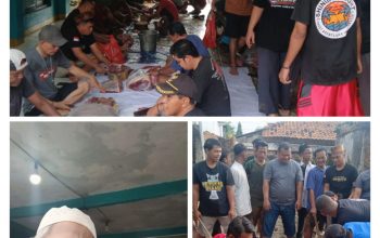 Panitia Musholla Riyadhul Muttaqien Melaksanakan Penyembelihan Hewan Qur’ban 1 Ekor Sapi dan 4 Ekor Domba