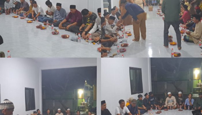 Masyarakat Gelar Tasyakuran Selamatan Gedung Baru Kantor Desa Karangbahagia
