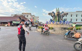 Sat Samapta Polres PALI Menjaga keamanan dan ketertiban Lalu Lintas