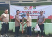 Polsek Cibarusah Gelar Bhakti Religi dalam Rangka Hari Bhayangkara ke-79, Berikan Bantuan dan Pembersihan Masjid