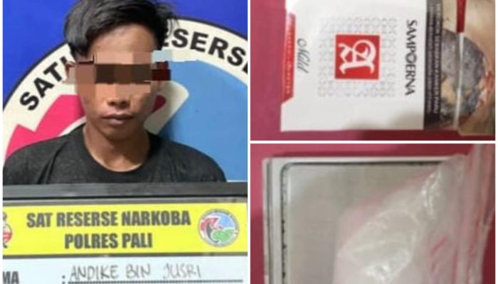 Satres Narkoba Polres PALI Gagalkan Peredaran Sabu Seberat 9,76 Gram