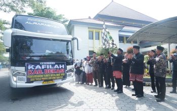 Pemkab Bekasi Lepas 150 Kafilah Siap Pertahankan Juara Umum MTQH ke-39 Provinsi Jawa Barat
