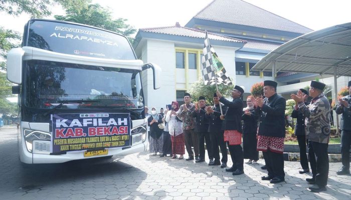 Pemkab Bekasi Lepas 150 Kafilah Siap Pertahankan Juara Umum MTQH ke-39 Provinsi Jawa Barat