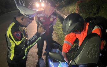 KRYD Skala Besar Polres PALI: Polisi Kepung Simpang Tiga, Deteksi Dini Kejahatan dan Tekan Pelanggaran Lalu Lintas