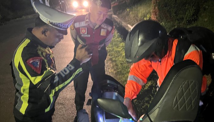 KRYD Skala Besar Polres PALI: Polisi Kepung Simpang Tiga, Deteksi Dini Kejahatan dan Tekan Pelanggaran Lalu Lintas