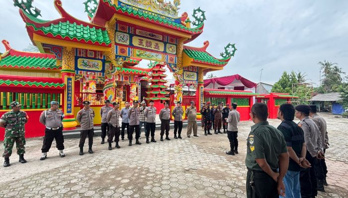 Toleransi Beragama di Cibarusah, Polsek Cibarusah Gelar Pengamanan Perayaan Sejit Ngok Kok Ong