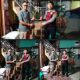 Kades Sungai Langan Serahkan Dua Senpi Rakitan Ke Ps. Kanit Pam Obvit Sat Samapta Polres PALI, Aipda Dody Lasmana
