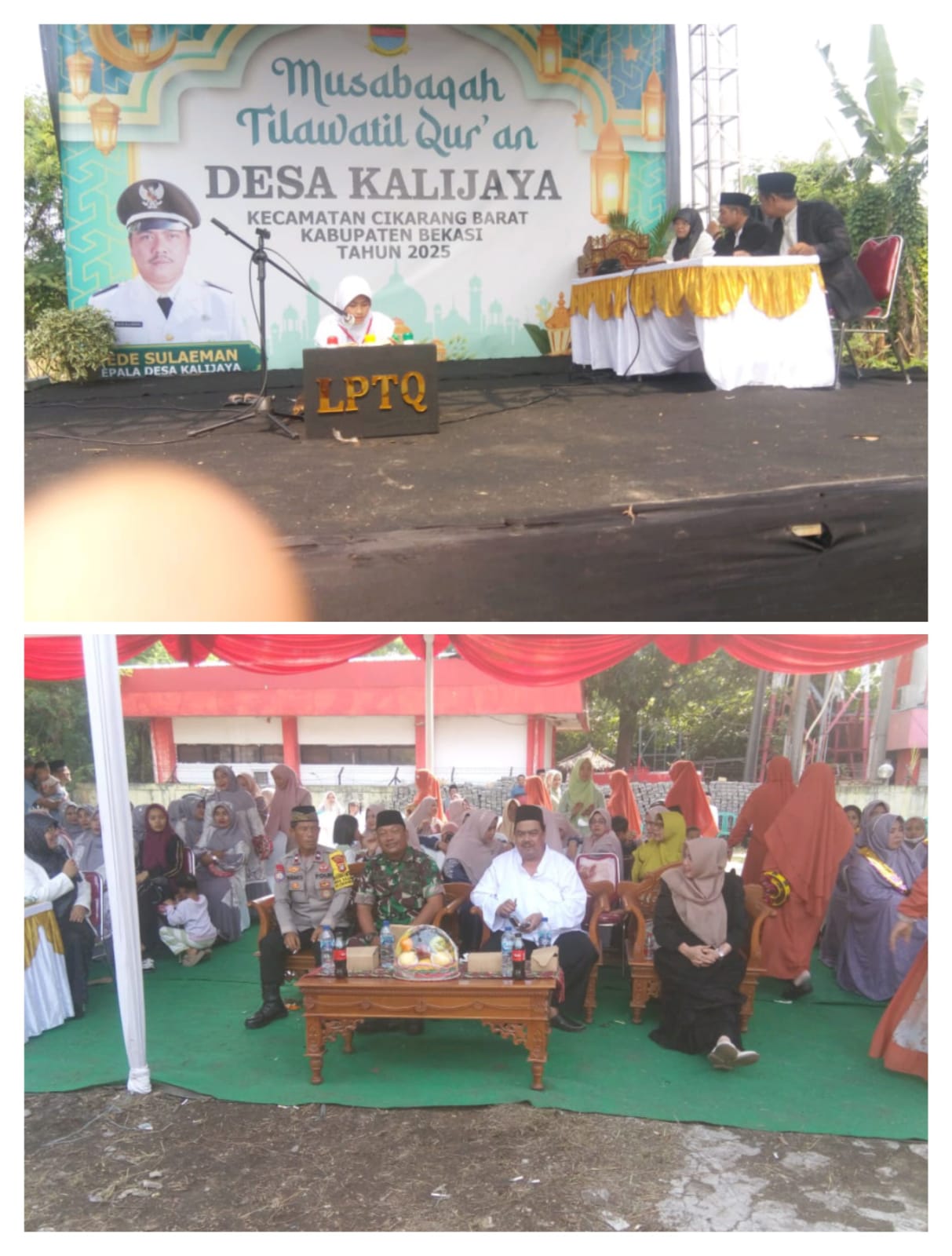 Musabaqoh Tilawatil Qur'an Desa Kali Jaya kecamatan Cikarang Barat kabupaten Bekasi