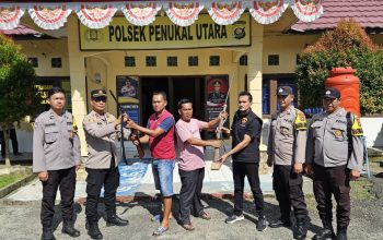 Dukung Operasi Senpi Musi 2025, Warga Serahkan Dua Pucuk Senjata Api Rakitan ke Polsek Penukal Utara