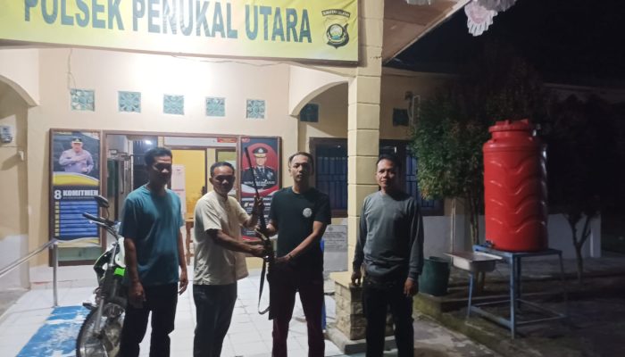 Wujud Sinergi Masyarakat Dukung Ops Senpi Musi 2025,Warga Serahkan Senpi