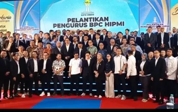 Wakil Walikota Cimahi Adithia Yudistira Apresiasi Pelantikan Ketua dan Pengurus BPC HIPMI Kota Cimahi Periode 2025-2028