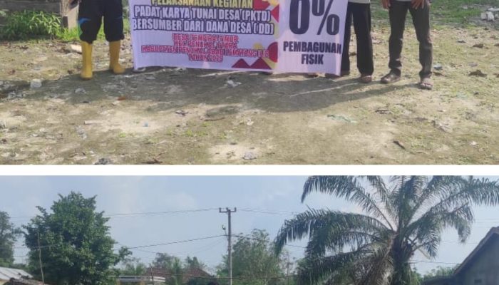 Pemerintah Desa Tempirai Timur Gelar Kegiatan Titik Nol Tanda di Mulai Kegiatan Pembangunan