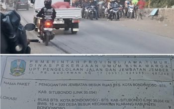 Proyek Jembatan Rp 6, 3 Miliar di Bondowoso Akibatkan Antrian Kendaraan Mengular 