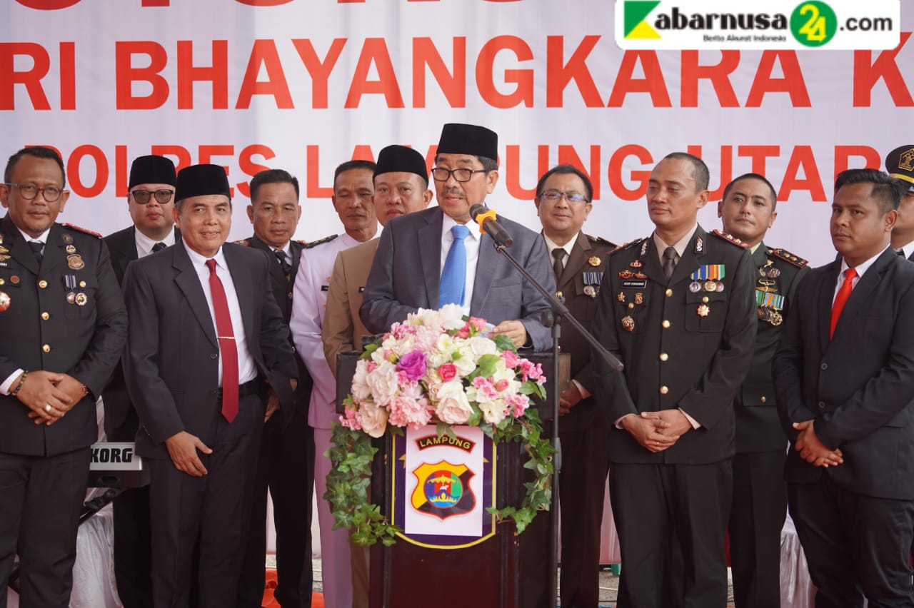 Hari Bhayangkara Ke-79 Polres Lampung Utara Launching Layanan SP2HP Online